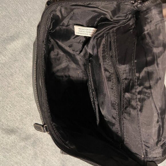 Mini No Name leather Backpack Black Tan stitching - Picture 7 of 12